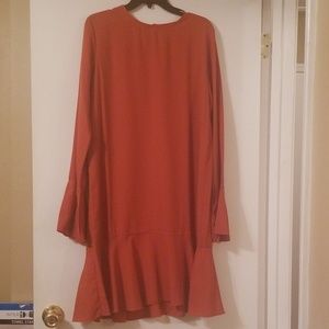 Burnt orange dress